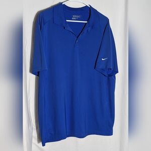 Men's Blue Nike Dry Fit Golf Tour Performance Short‎ Sleeve Polo Shirt | …